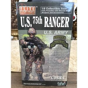 Elite Force US Army 75th Ranger 1/6 Scale Collectible Action Figure M249 NEW